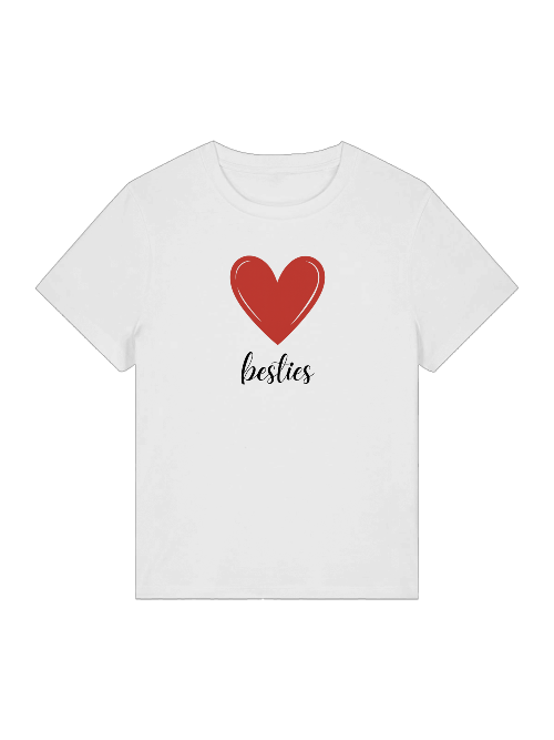 Damen Bio T-Shirt "besties" groß